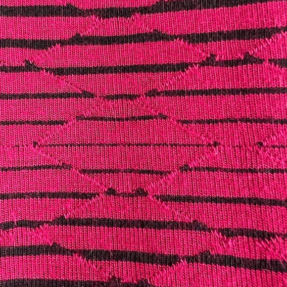 Habitat Womens Size Small Red Long Sleeve Wearable Art Artsy Blouse Shirt Top - Picture 4 of 7